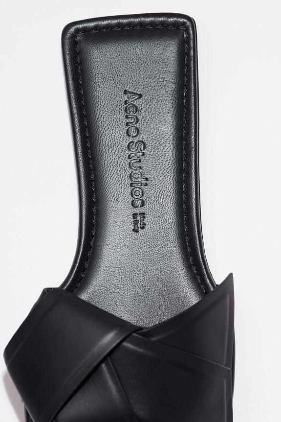 Acne Studios Musubi Leather Sandal Black FN-WN-SHOE000702-3